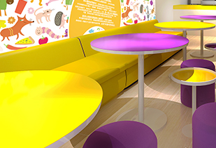 德善集团旗下的儿童主题连锁餐厅设计完成